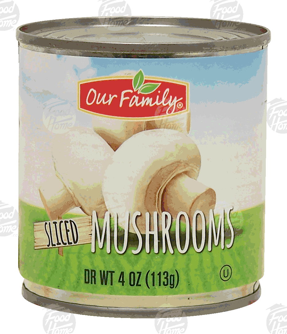 Our Family  mushrooms, sliced Full-Size Picture